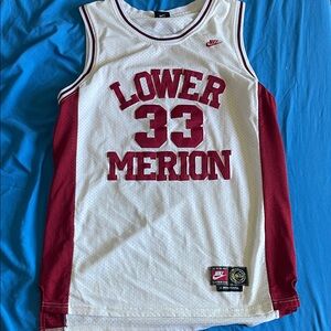 Kobe Bryant - Nike Red and White Lower Merion Jersey